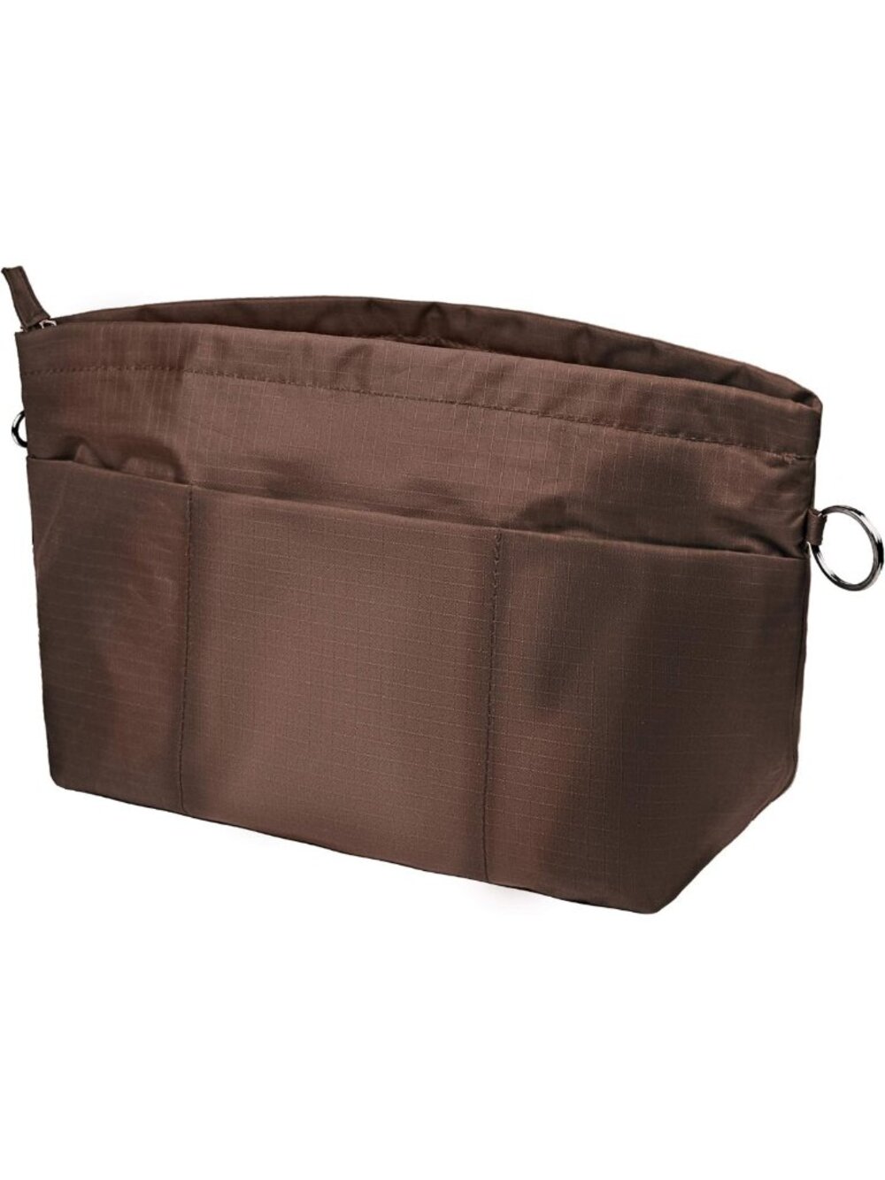 Versatile Tote Handbag Organizer Insert with Zipper Closure, 11 Pockets